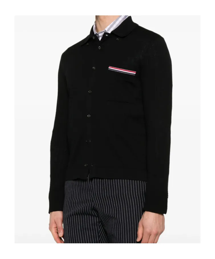 Rwb-Stripe Virgin Wool Cardigan