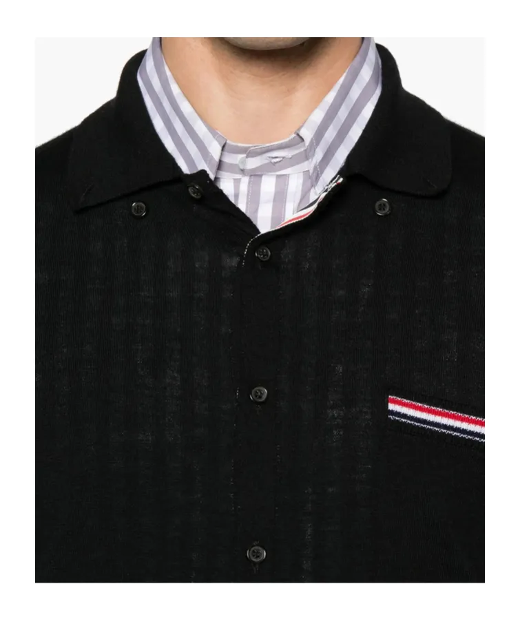 Rwb-Stripe Virgin Wool Cardigan