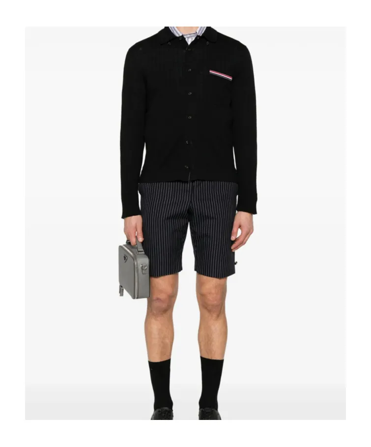 Rwb-Stripe Virgin Wool Cardigan