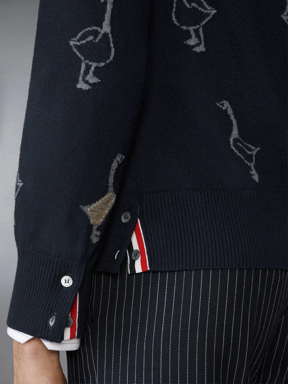 Long-Sleeved V-Neck Cardigan