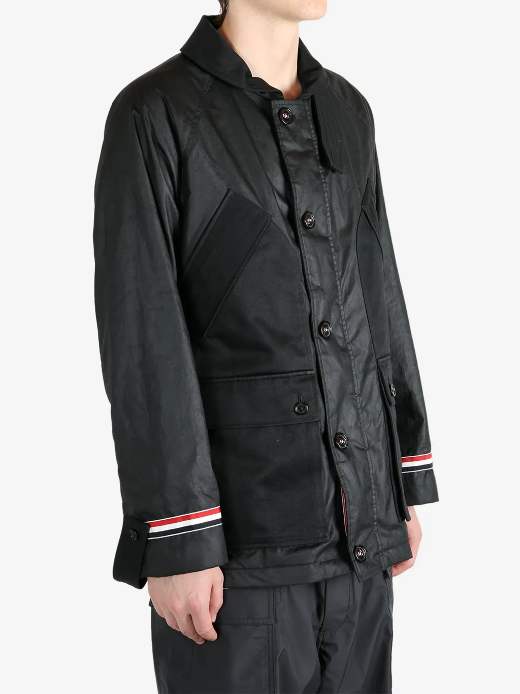 Panelled Buttoned Jacket