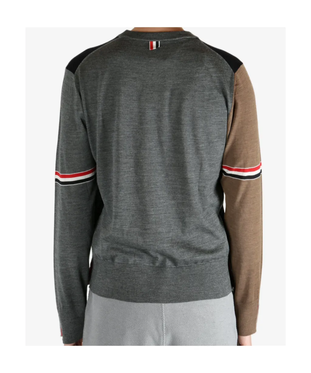 Panelled Wool Sweater