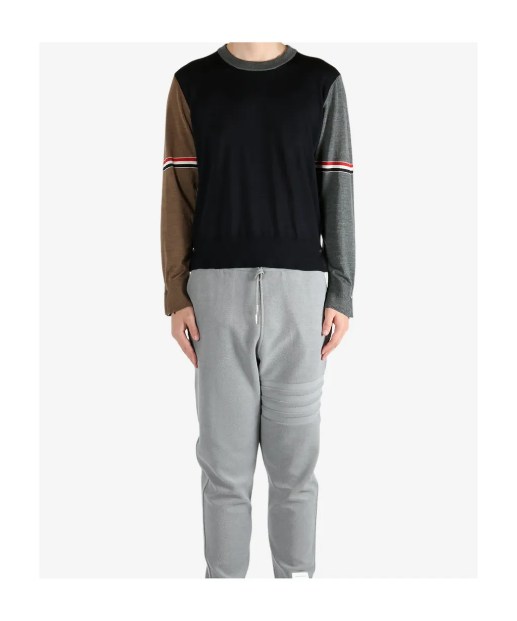 Panelled Wool Sweater