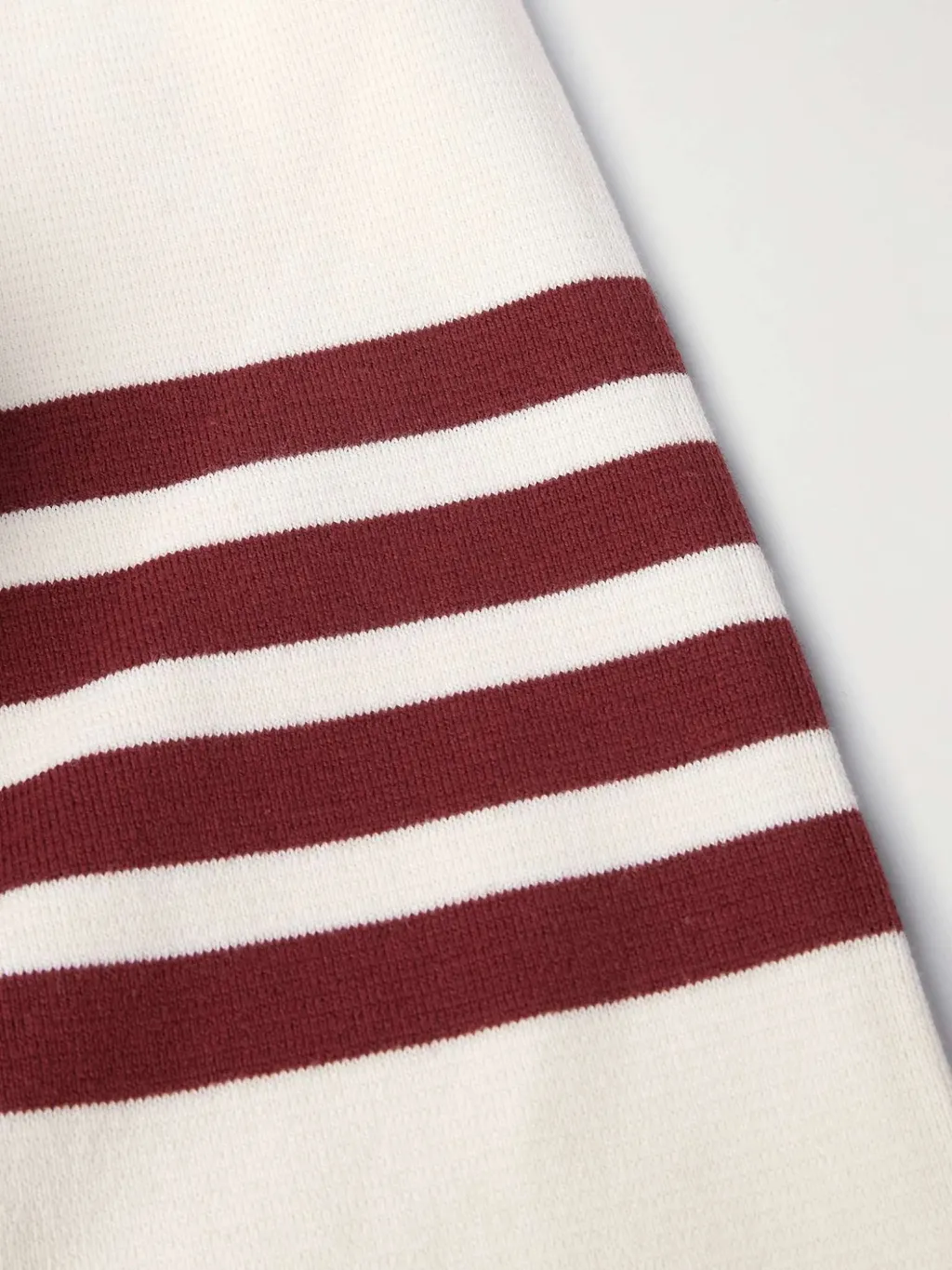Four-Stripe Crew-Neck Sweater