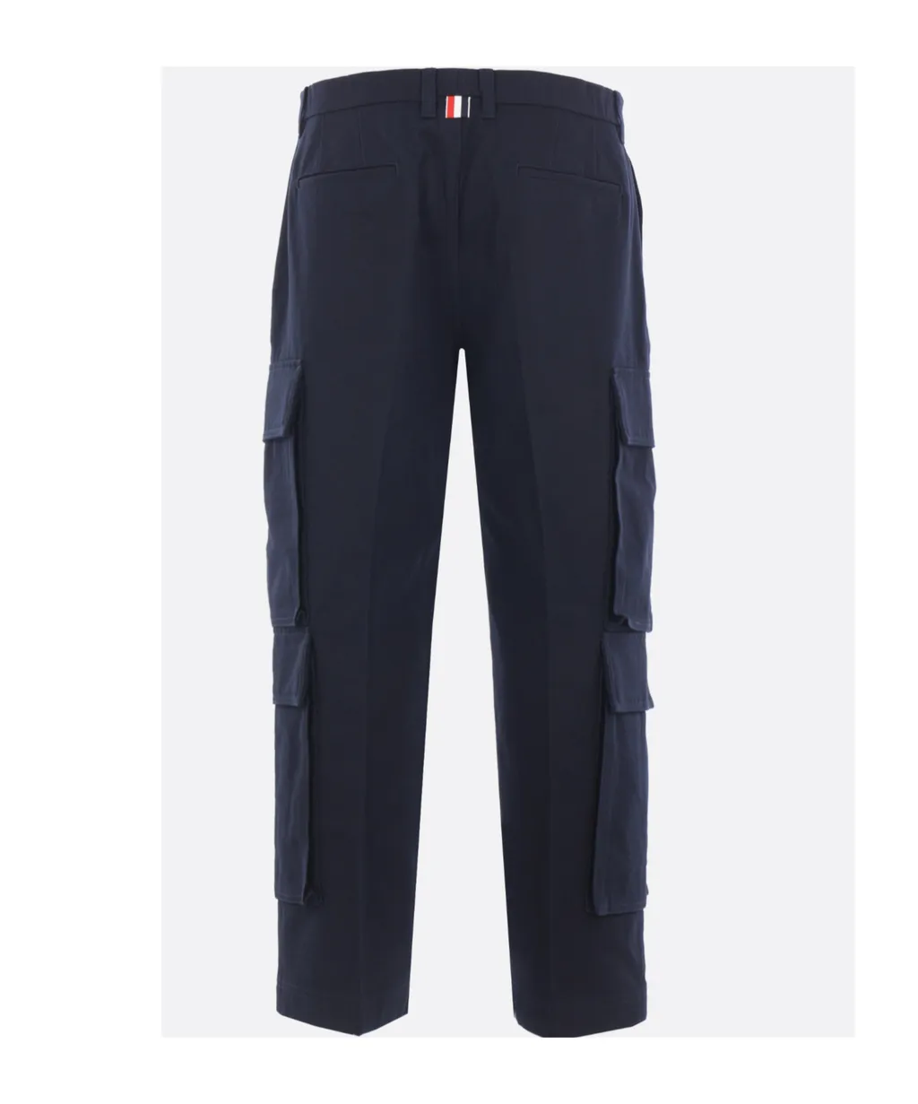 Multi-Pocket Cotton Trousers