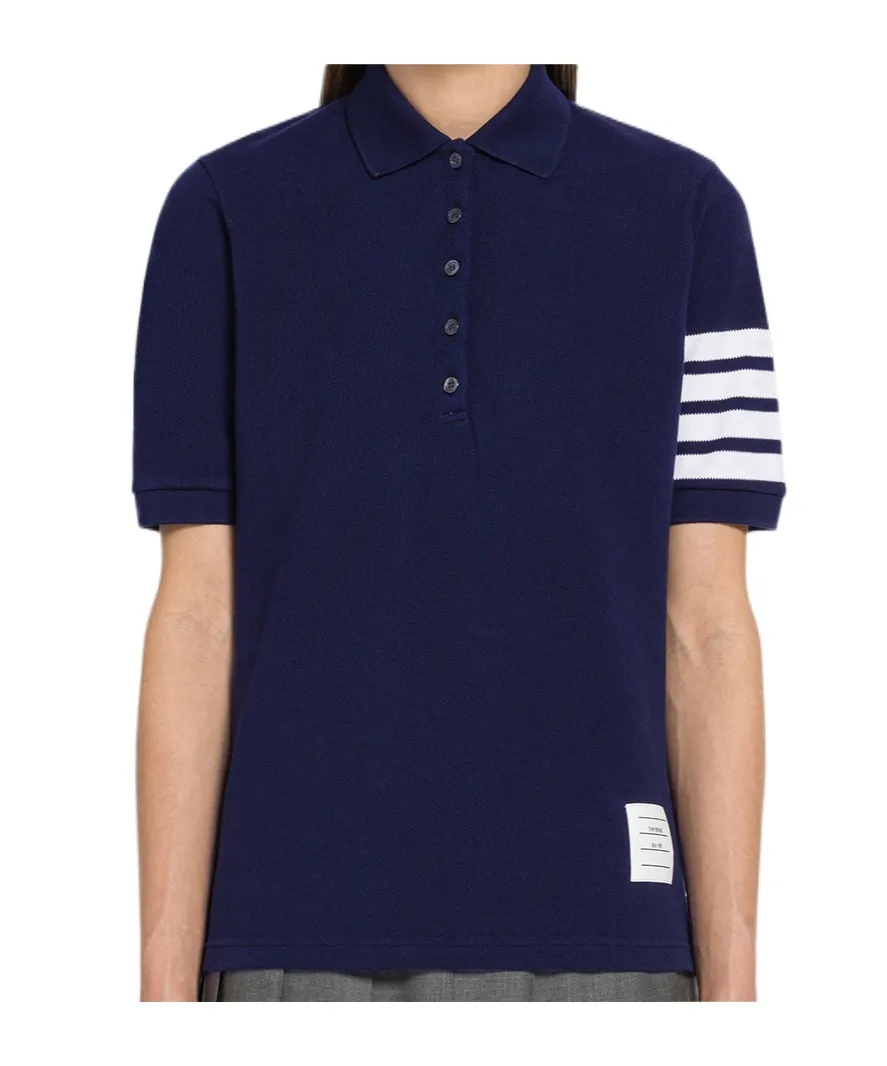 4-Bar Short Sleeved Polo Top