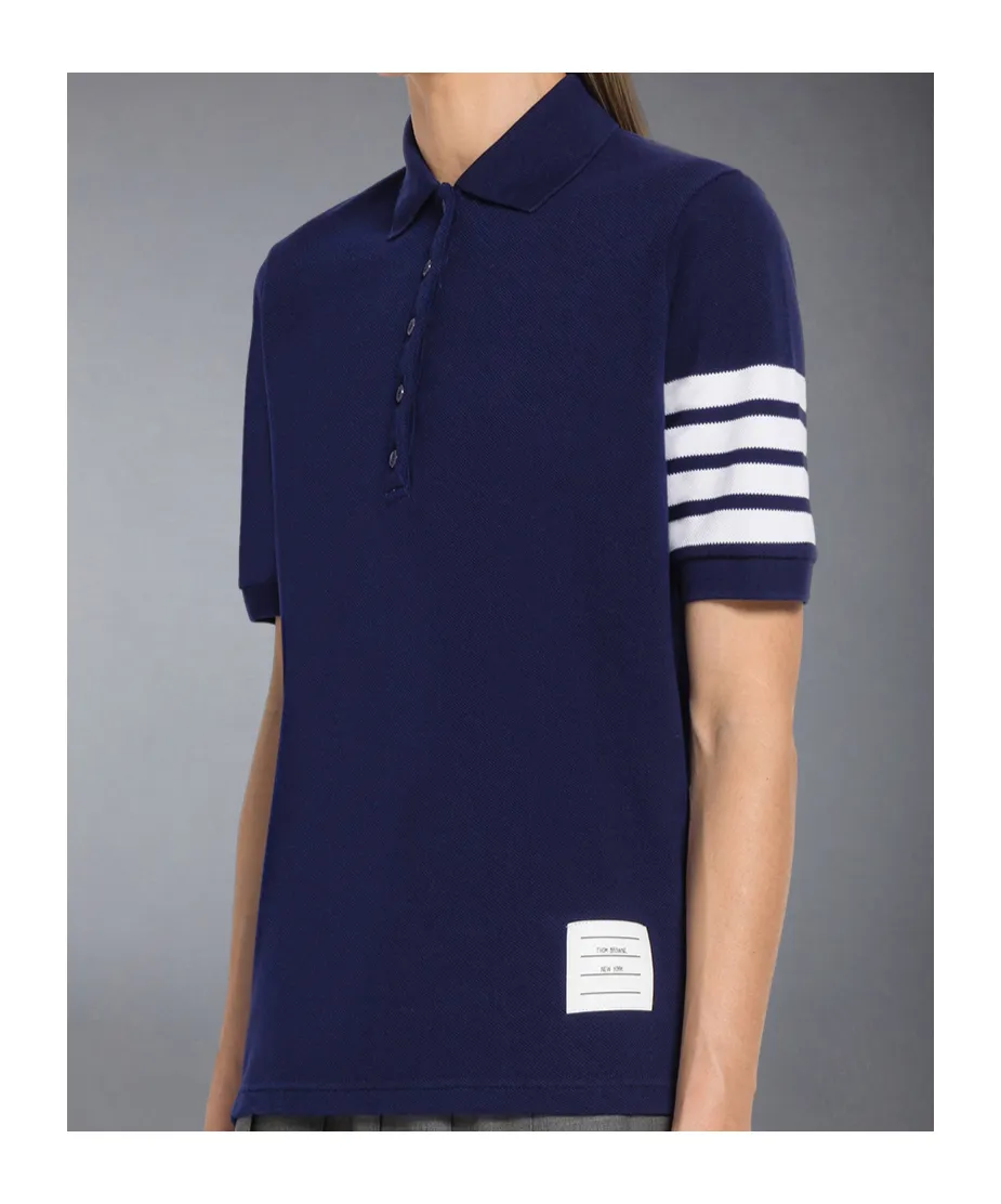 4-Bar Short Sleeved Polo Top