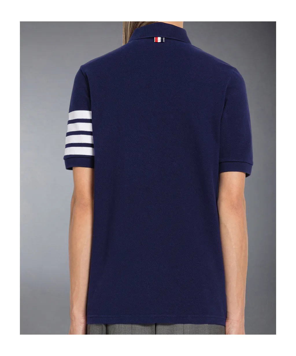 4-Bar Short Sleeved Polo Top