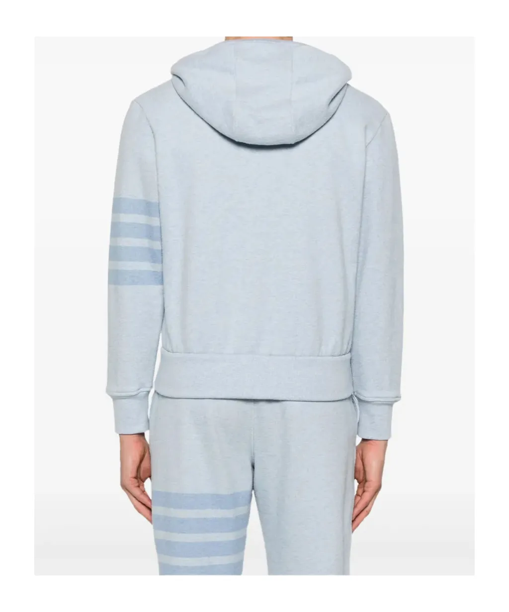 4-Bar Stripe Zipped Hoodie