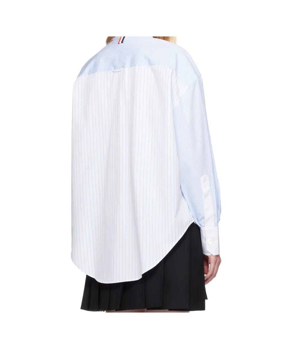 Pinstriped Poplin Shirt