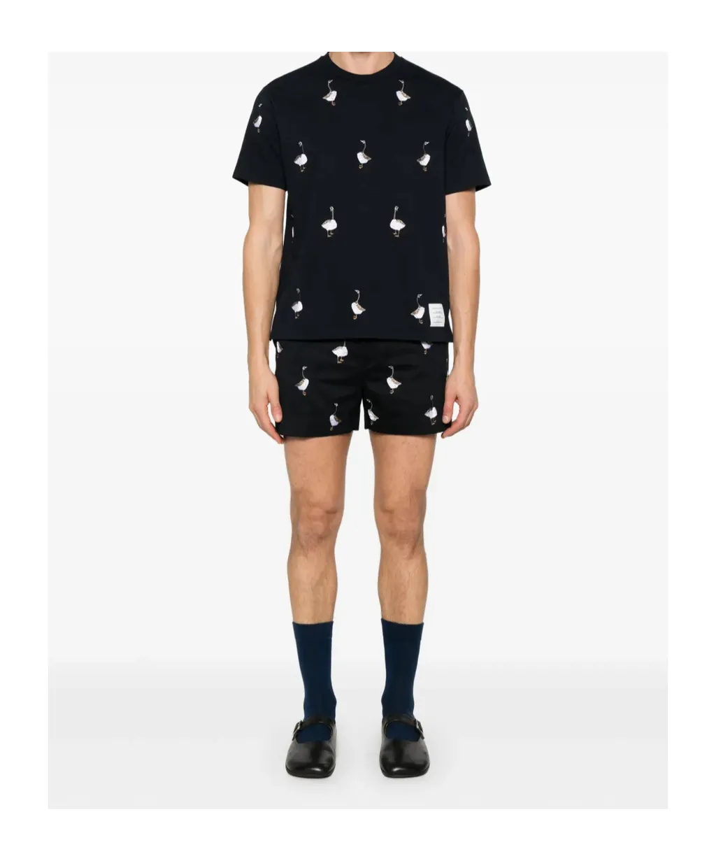 Embroidered-Motif T-Shirt