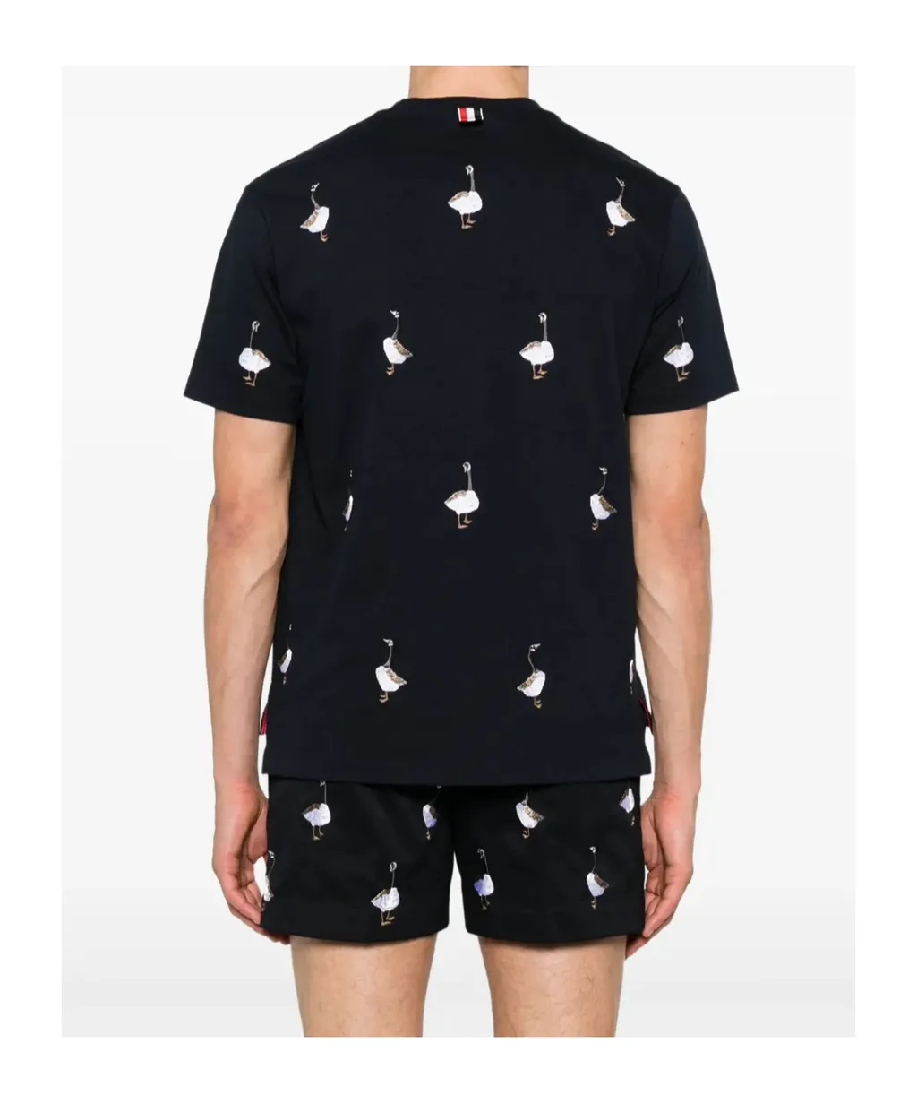 Embroidered-Motif T-Shirt