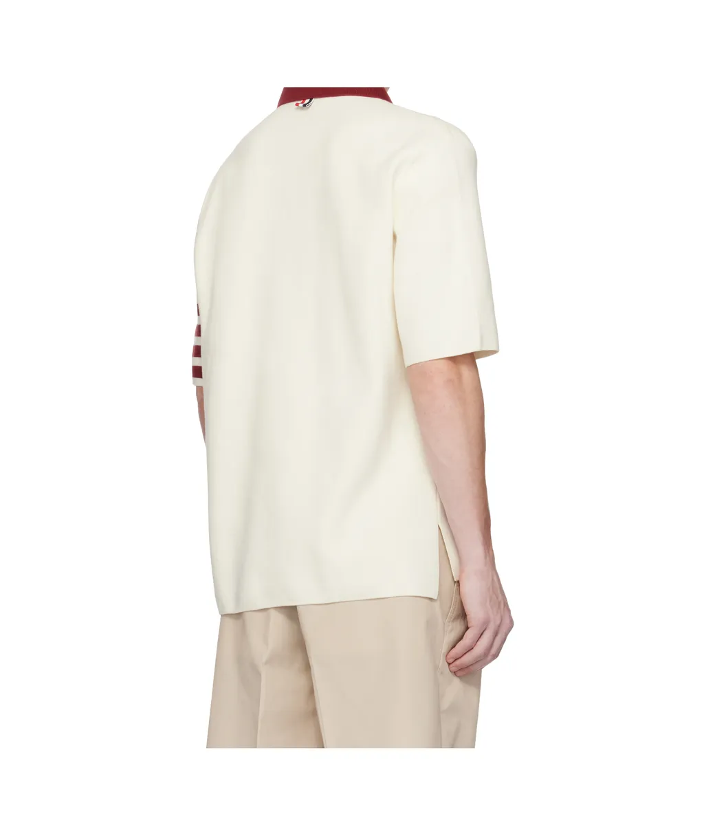 4-Bar Striped Polo Shirt