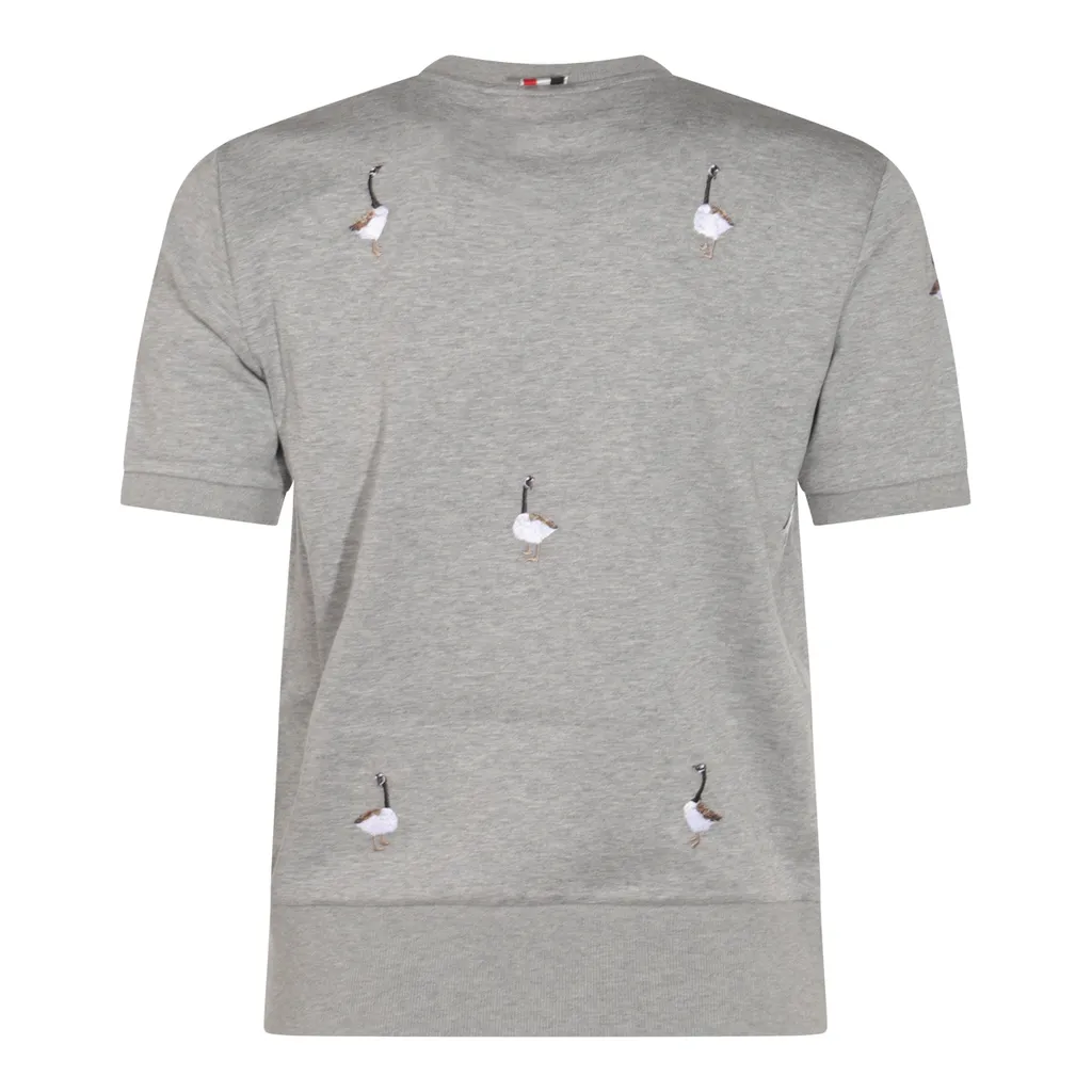 Logo Patch Geese-Embroidered T-Shirt