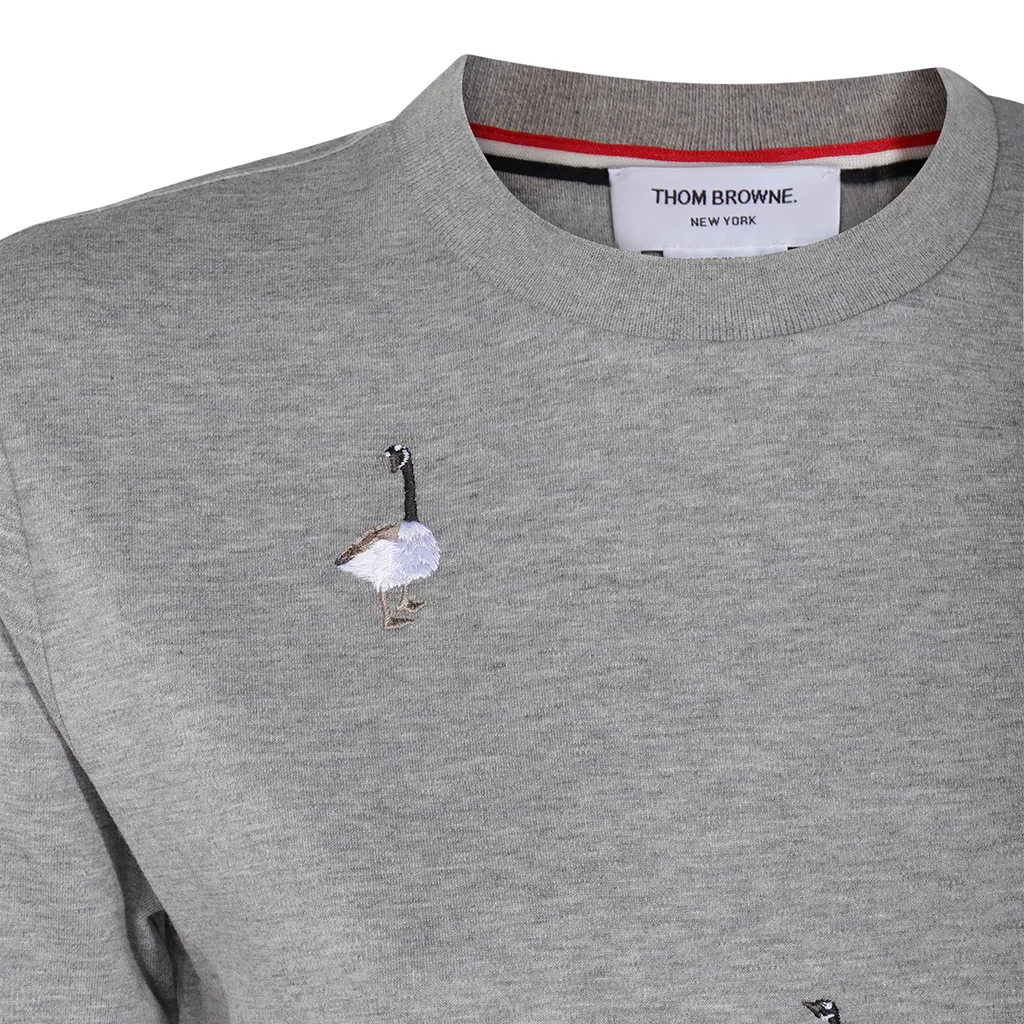Logo Patch Geese-Embroidered T-Shirt