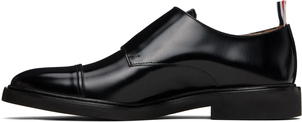 Leather Double Monk Strap Shoes