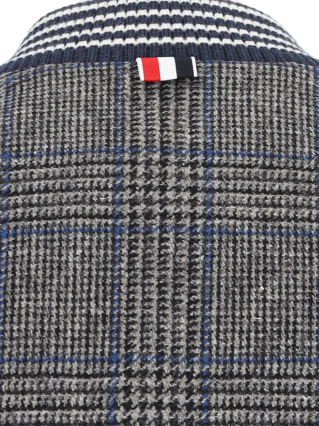 Buttoned Checked Jacket