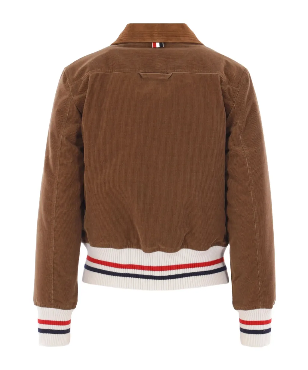 Padded Cropped Corduroy Jacket