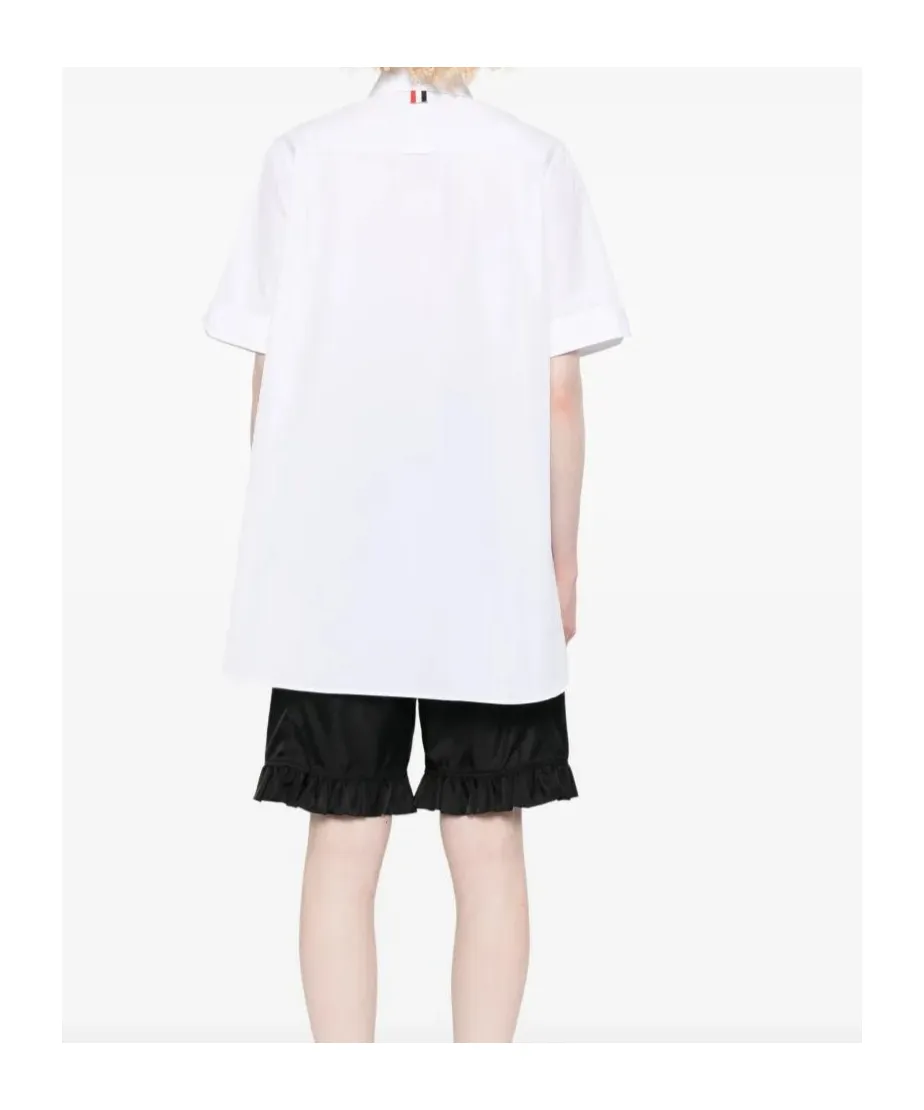 Short-Sleeve Bow Detail Shirt