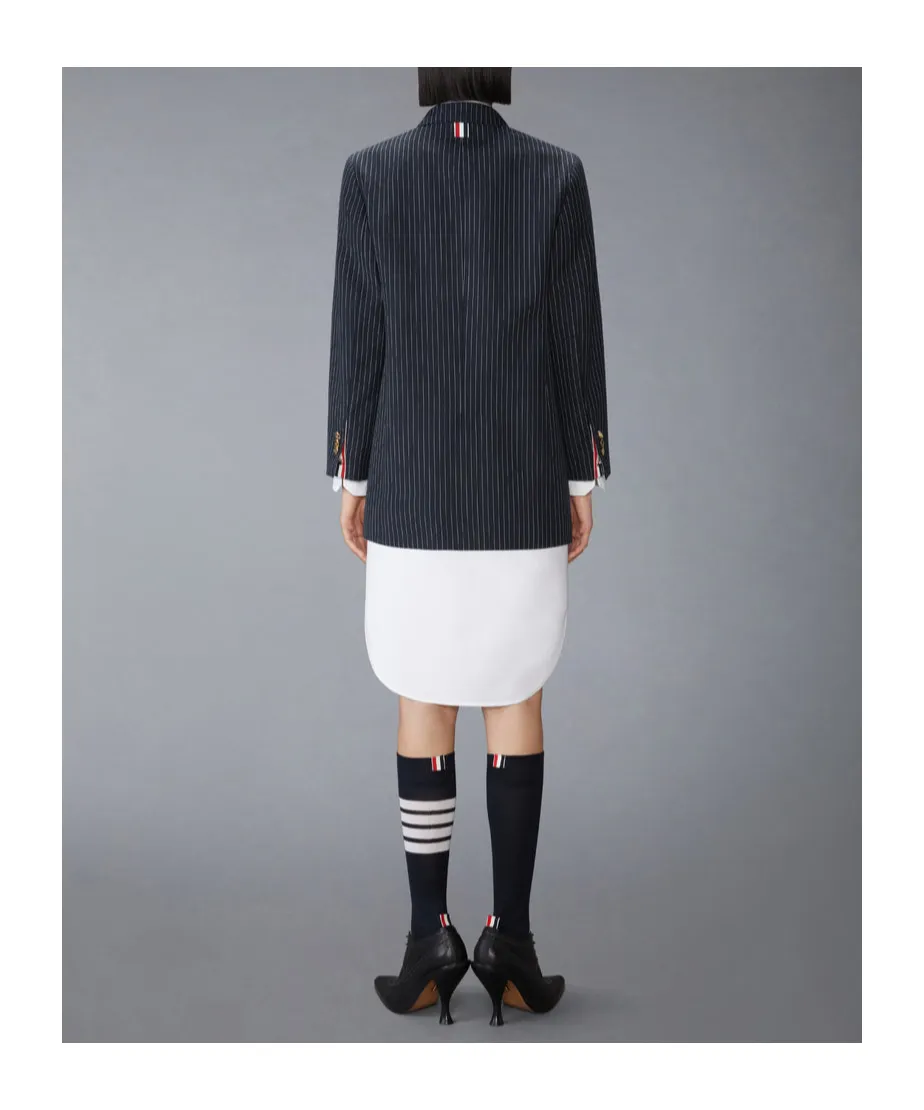 Pinstripe Double-Breasted Jacket