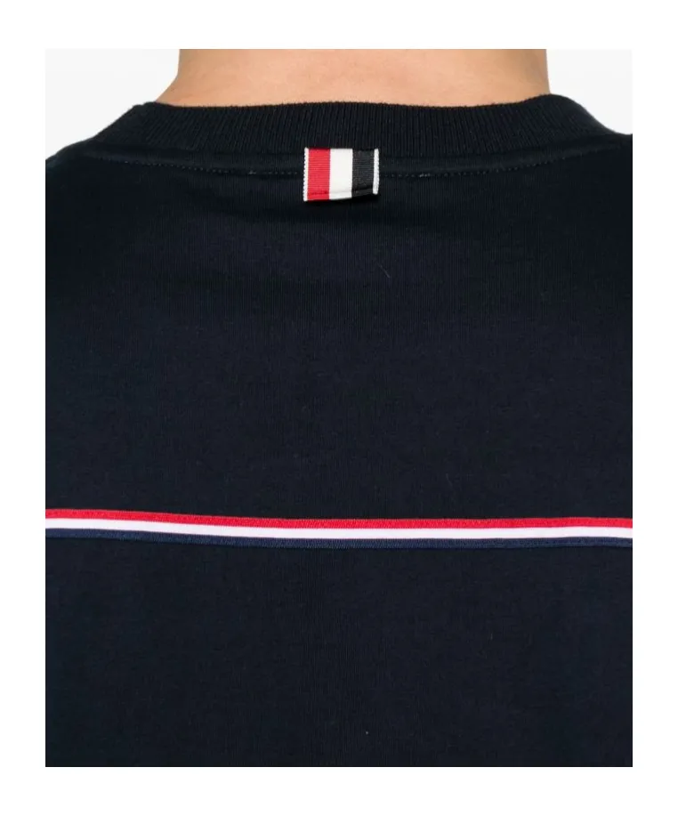 Stripe Detailed Crewneck T-Shirt