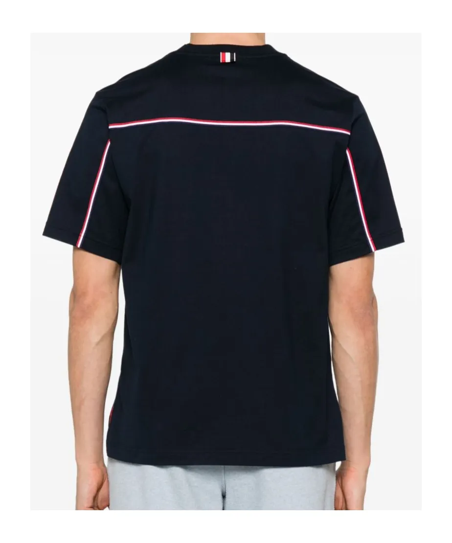 Stripe Detailed Crewneck T-Shirt