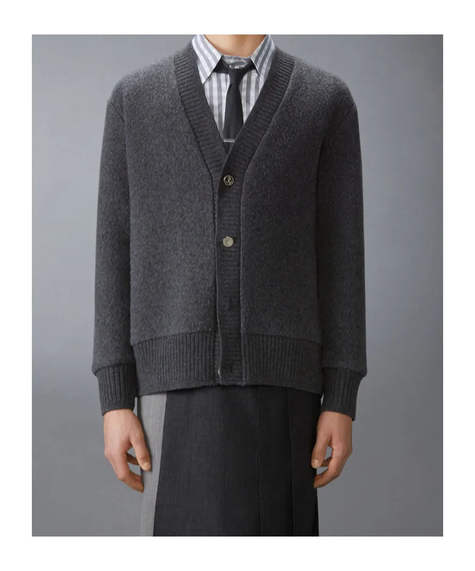 V-Neck Wool Cardigan