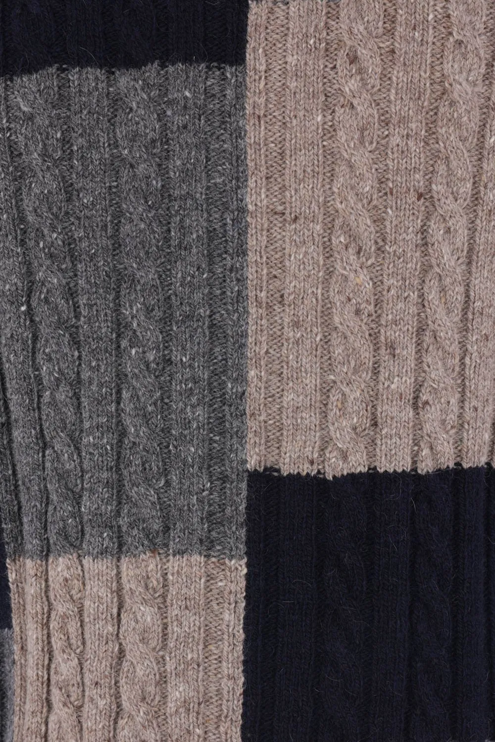 Checked Knitted Cardigan