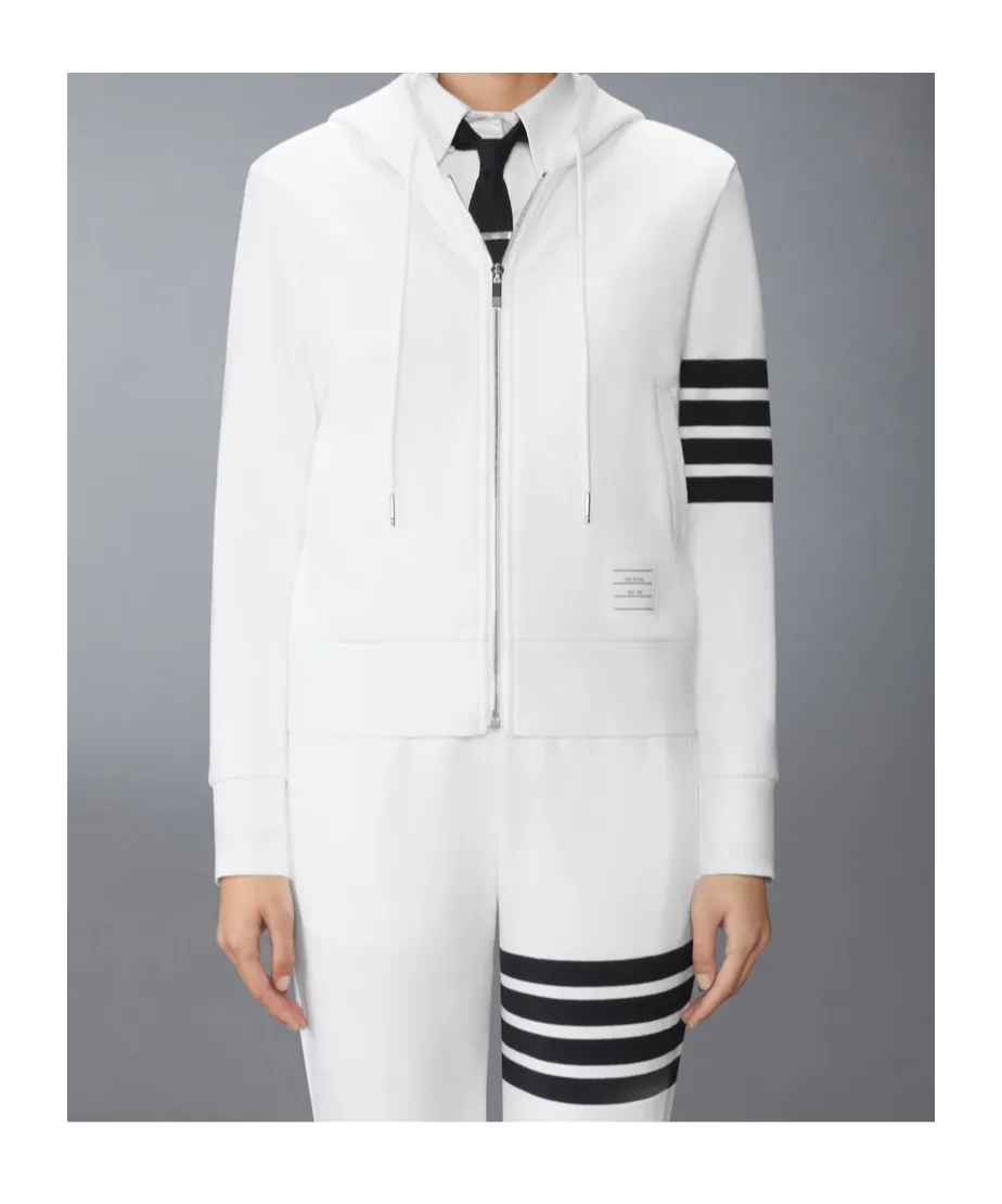 4-Bar Zip-Up Hoodie