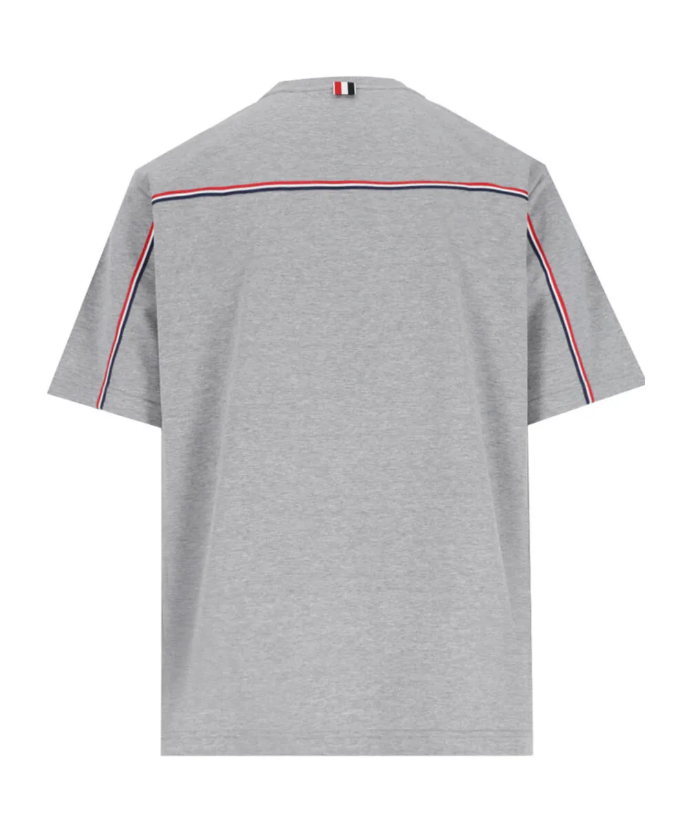 Stripe Detailed Crewneck T-Shirt
