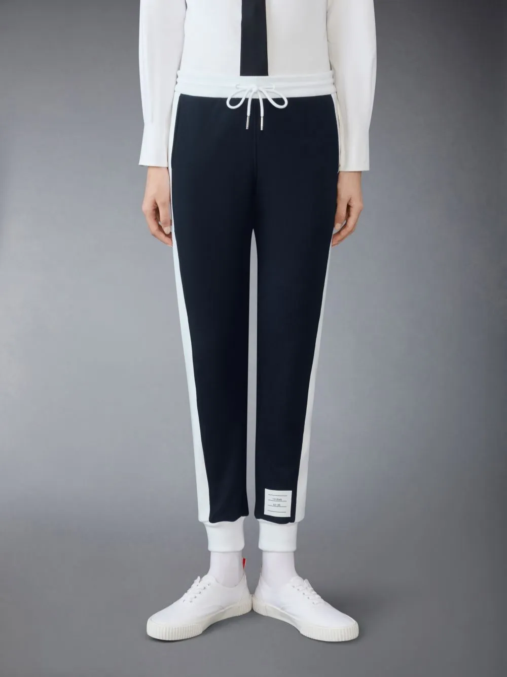 4 Bar-Stripe Drawstring Track Pants