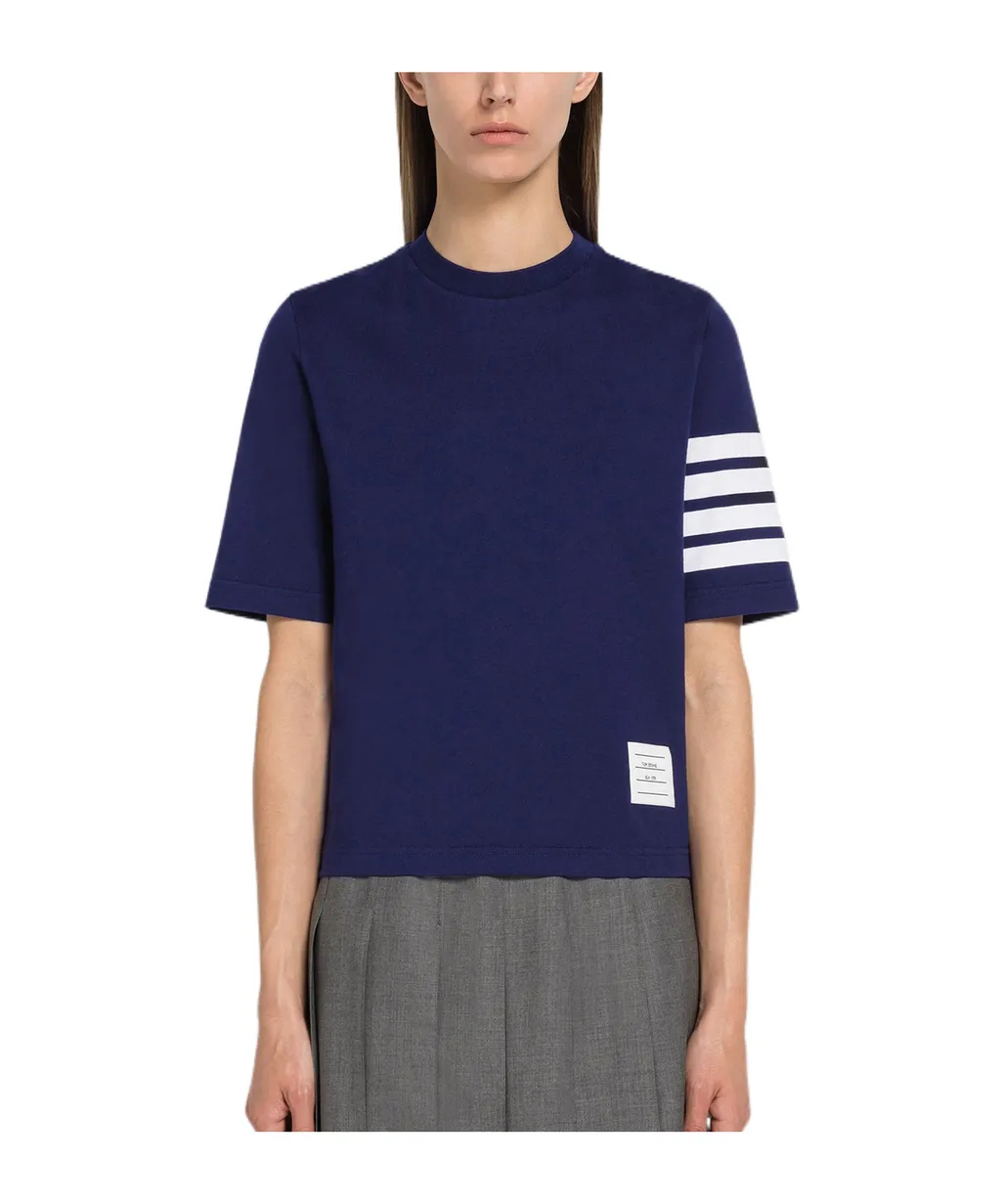 Four-Stripe Sleeve T-Shirt