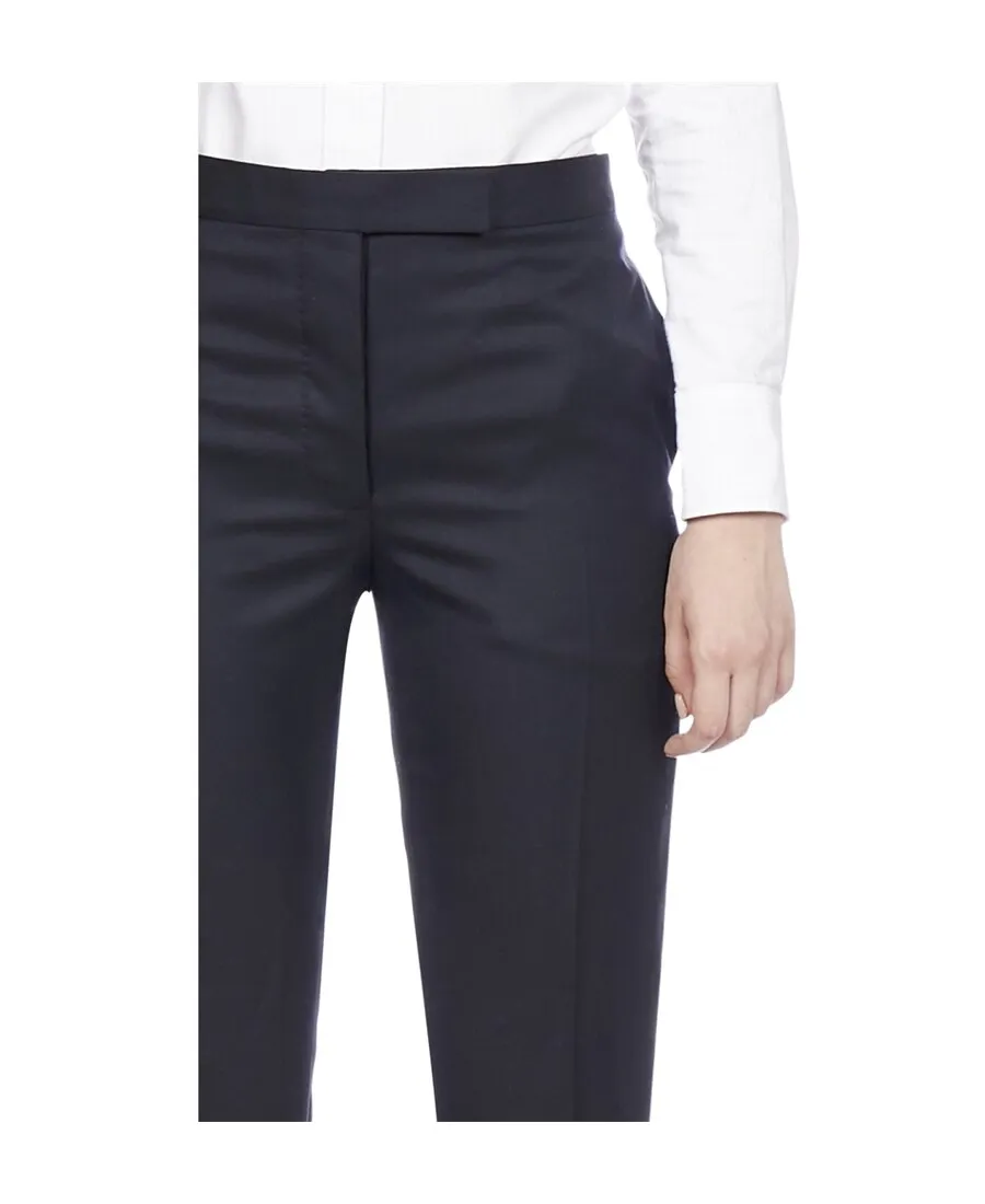Cropped Slim Leg Trousers