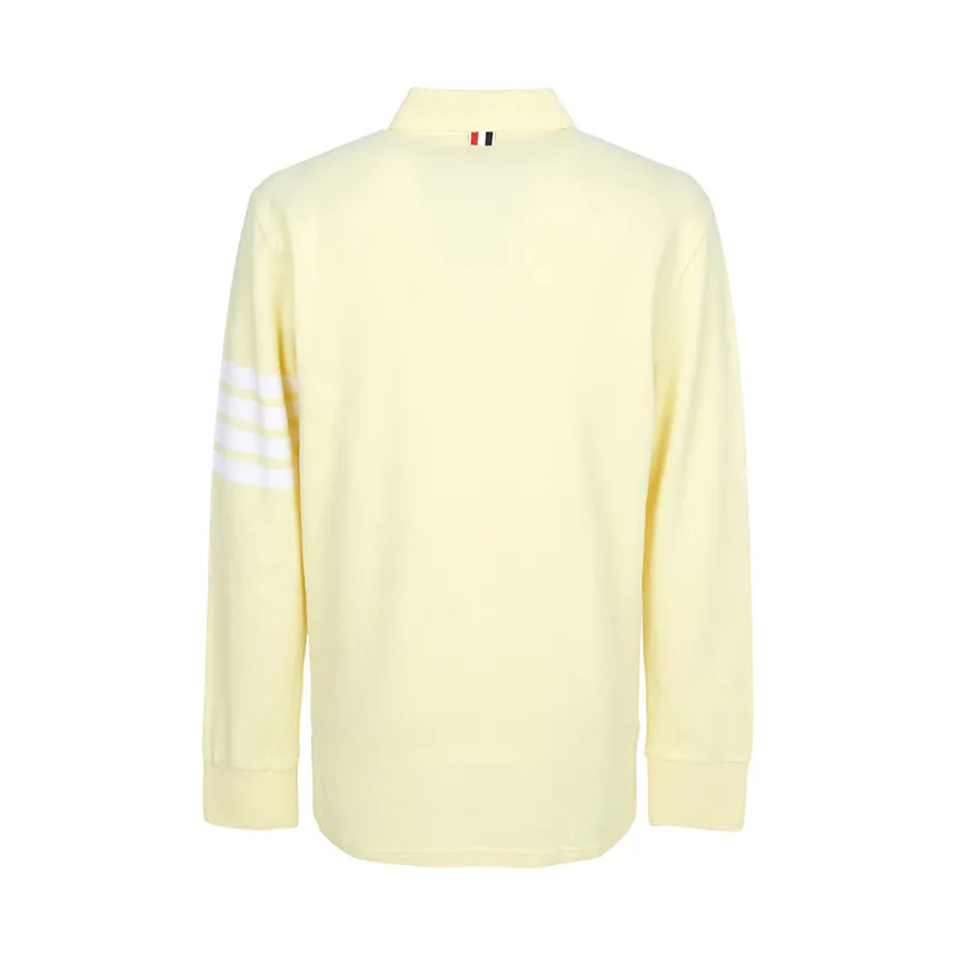 4-Bar Long-Sleeve Polo Shirt