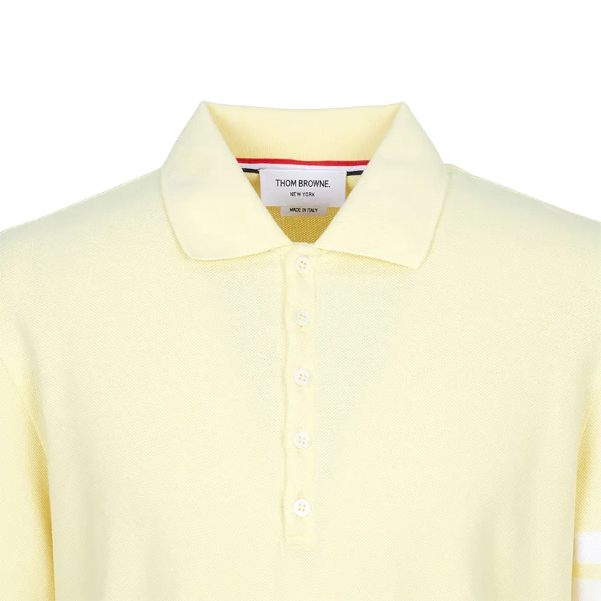 4-Bar Long-Sleeve Polo Shirt