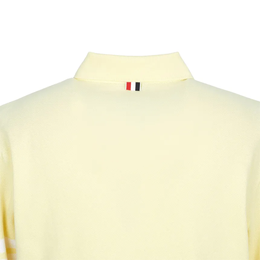 4-Bar Long-Sleeve Polo Shirt