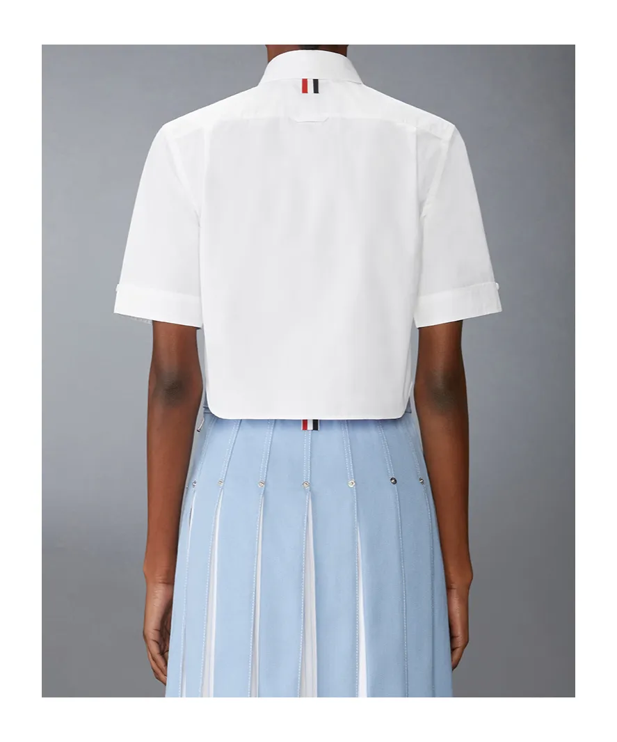 Logo Patch Cropped Shirt