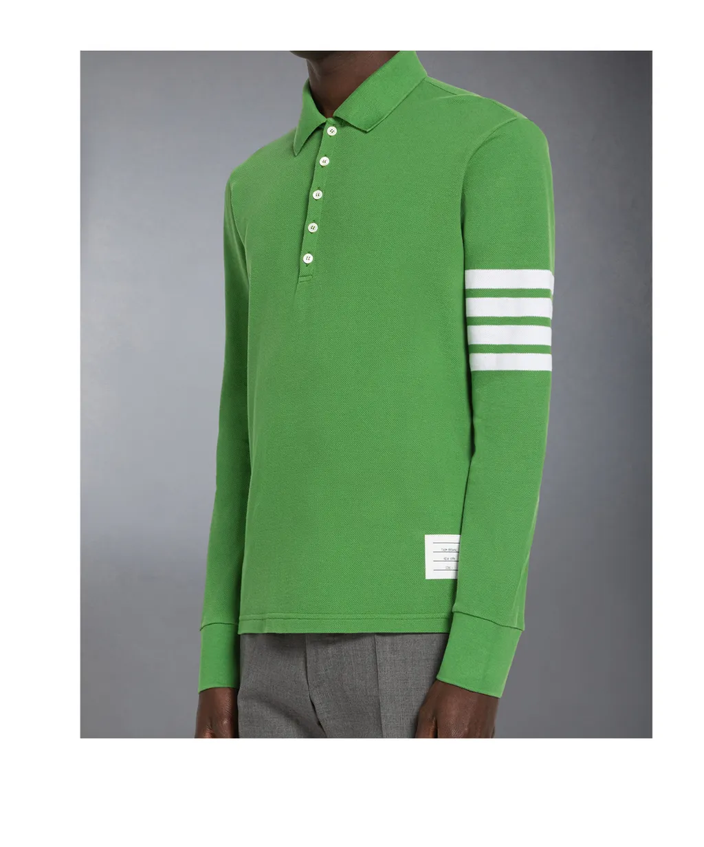 Long-Sleeved Polo Shirt