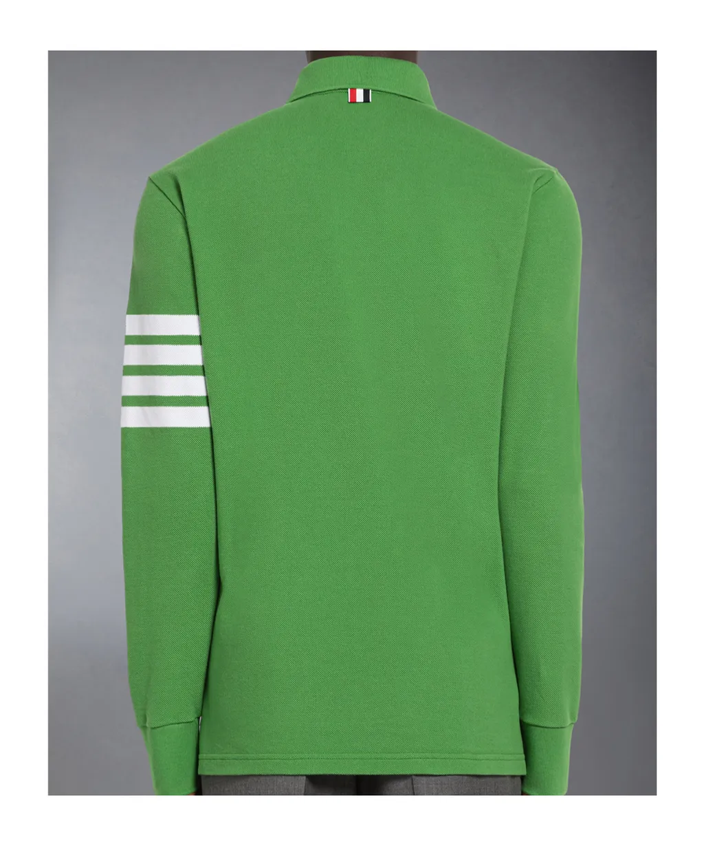 Long-Sleeved Polo Shirt