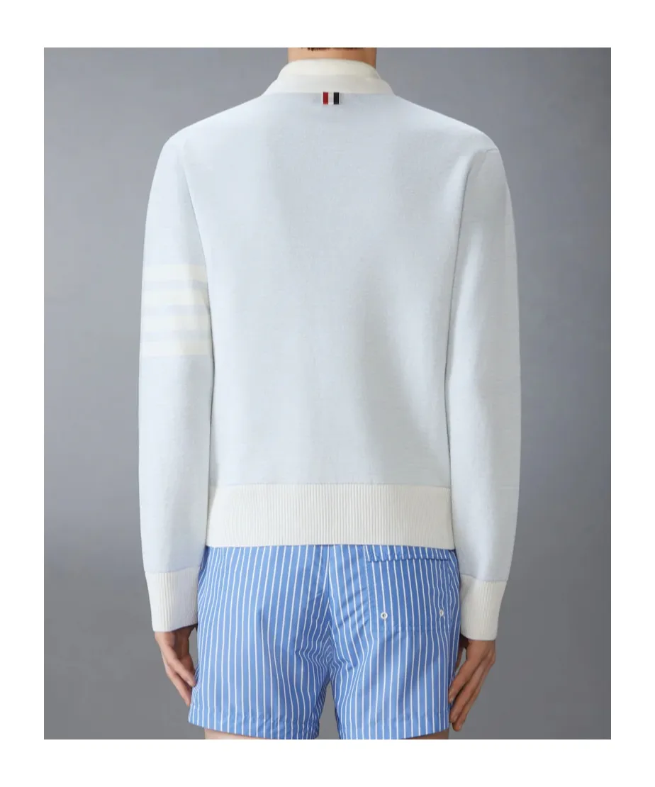 4-Bar Stripe V-Neck Cardigan