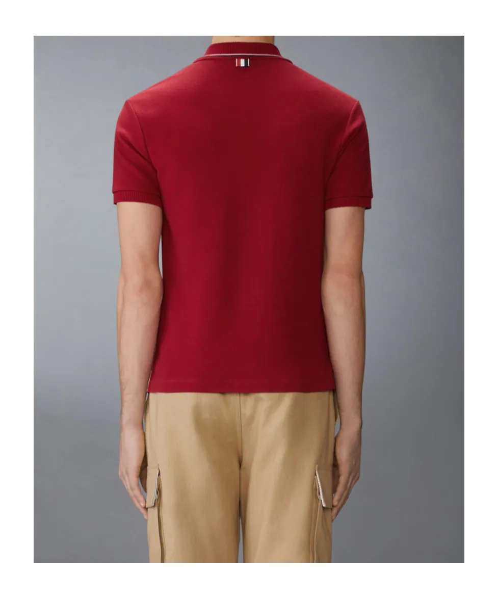 Rwb-Stripe Cotton Polo Shirt