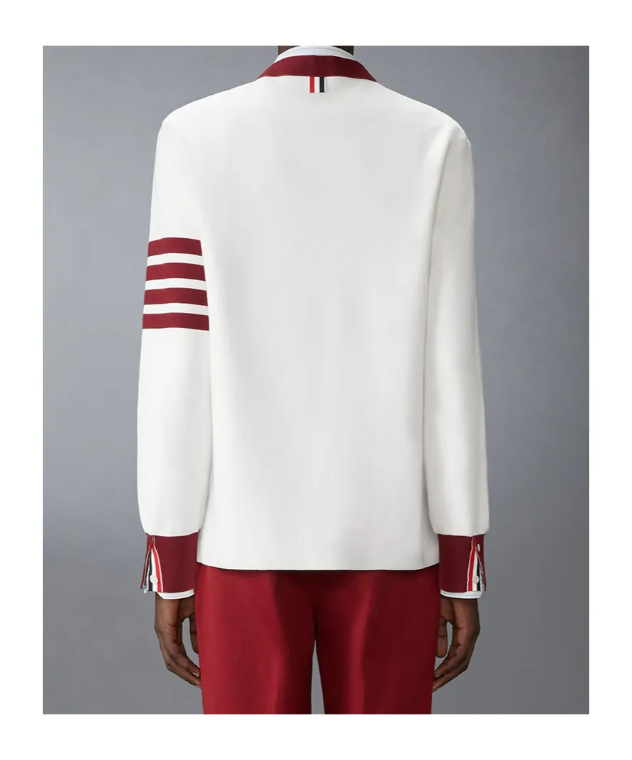 4-Bar Stripe Cotton Cardigan