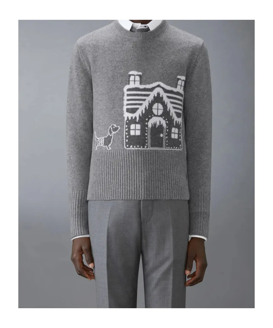 Patterned-Jacquard Wool Jumper