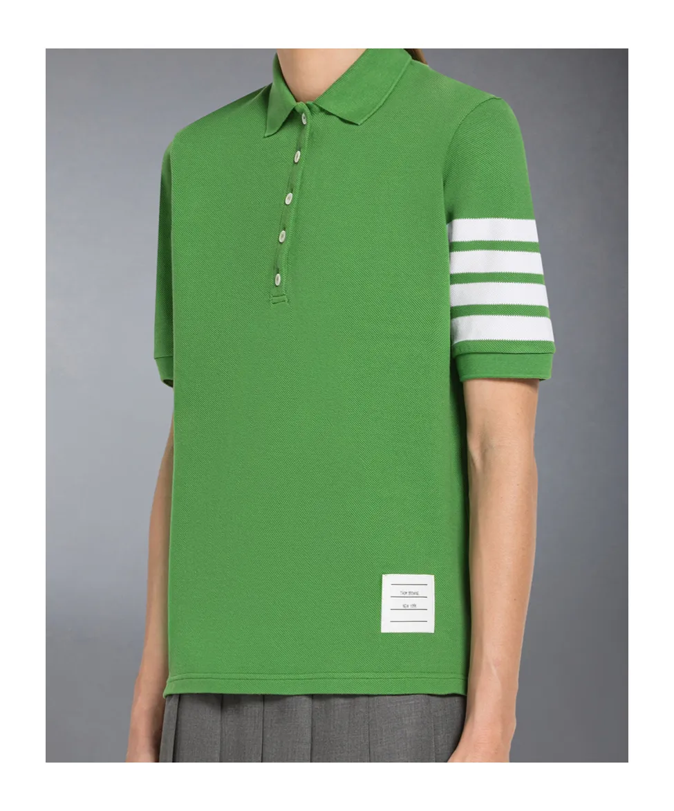 Classic Pique 4-Bar Short-Sleeved Polo Top