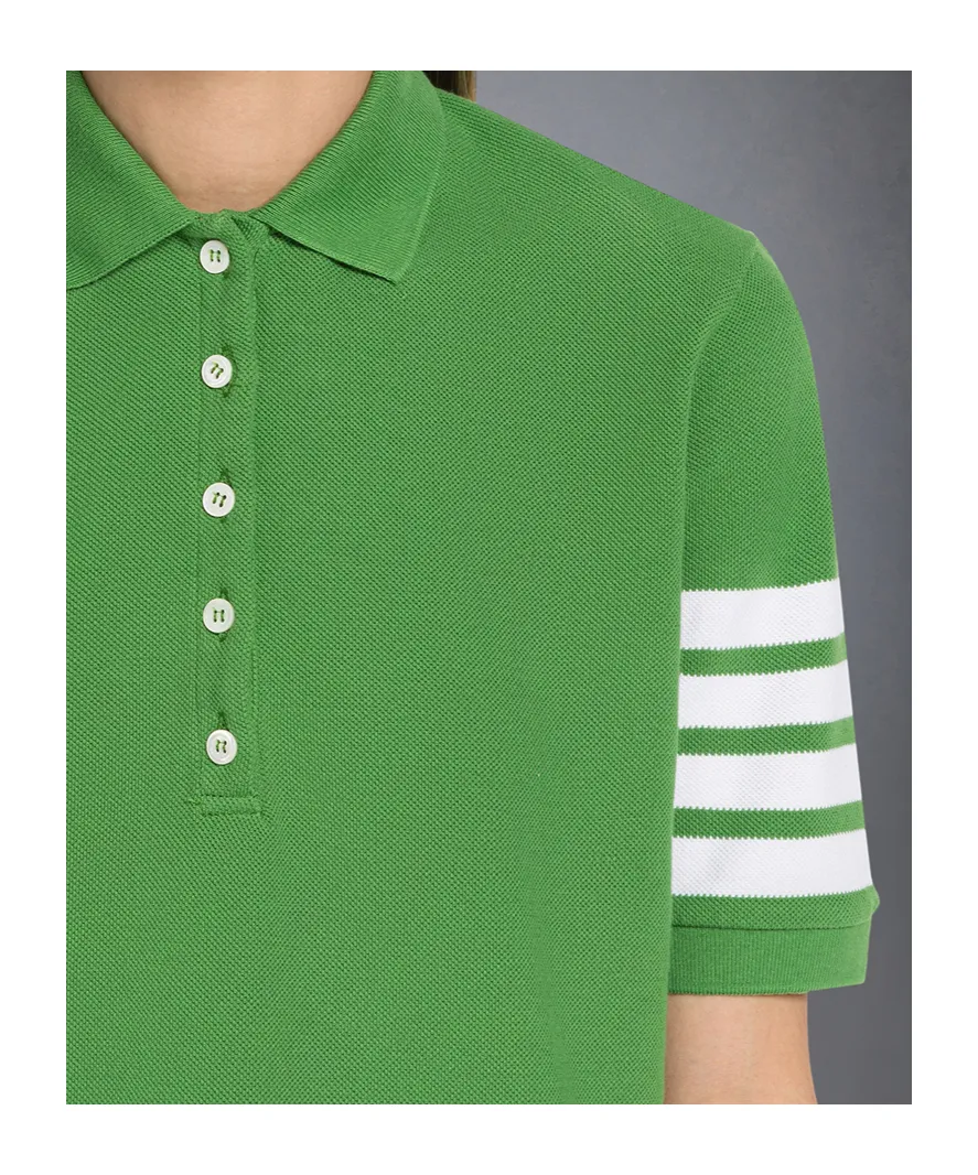 Classic Pique 4-Bar Short-Sleeved Polo Top
