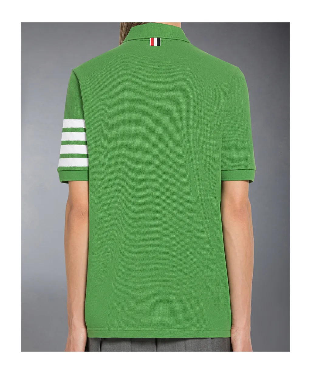 Classic Pique 4-Bar Short-Sleeved Polo Top