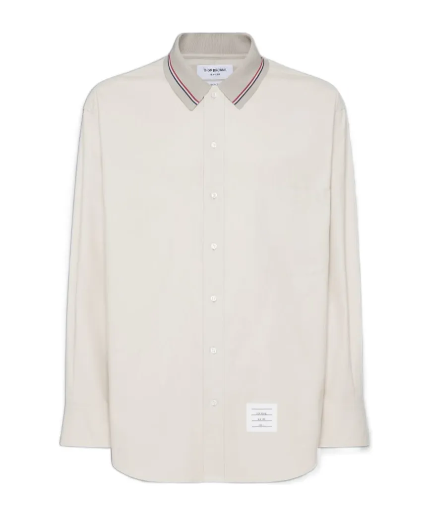 Rwb Striped Curved Hem Shirt