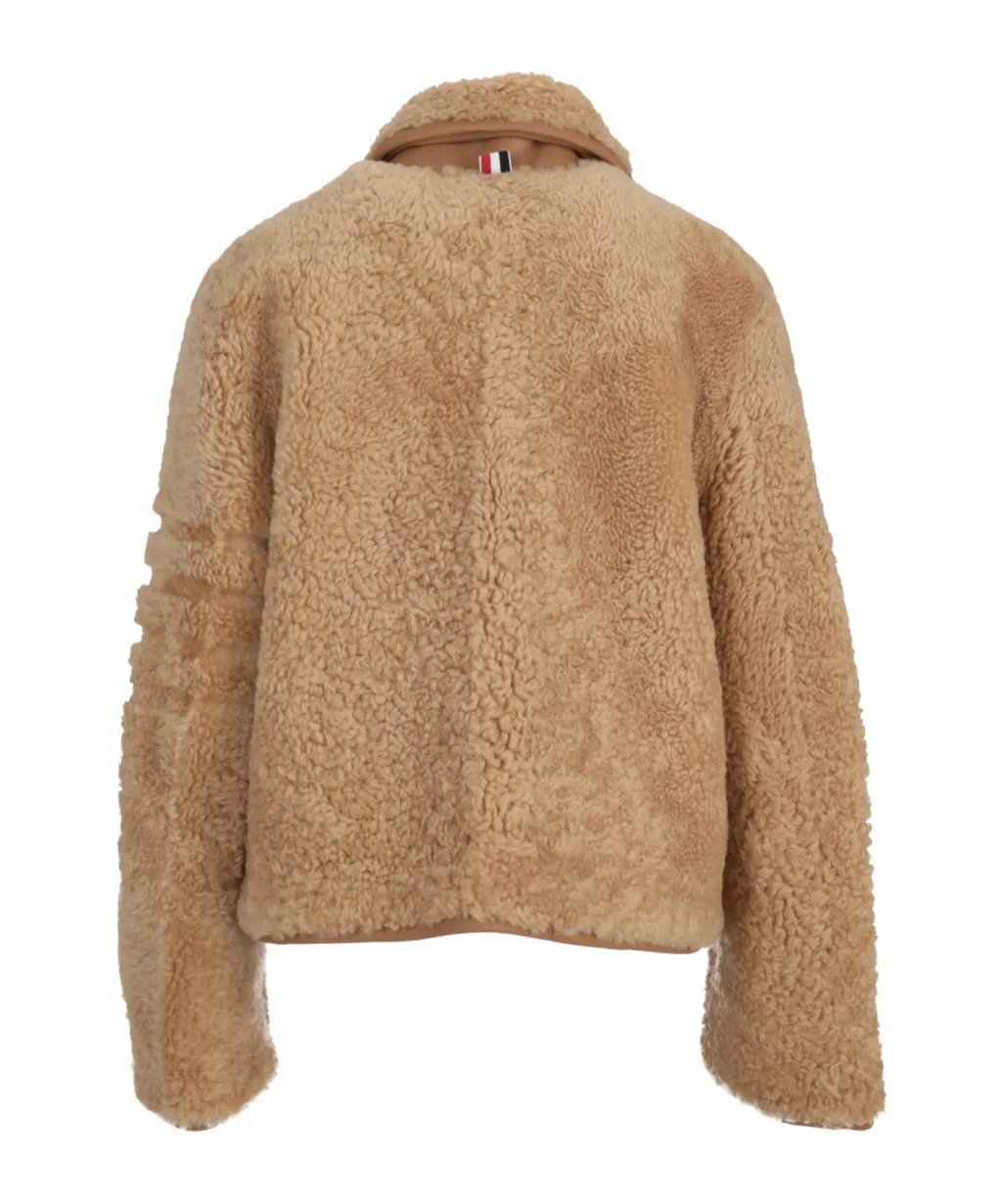 Bell-Sleeved Buttoned Jacket