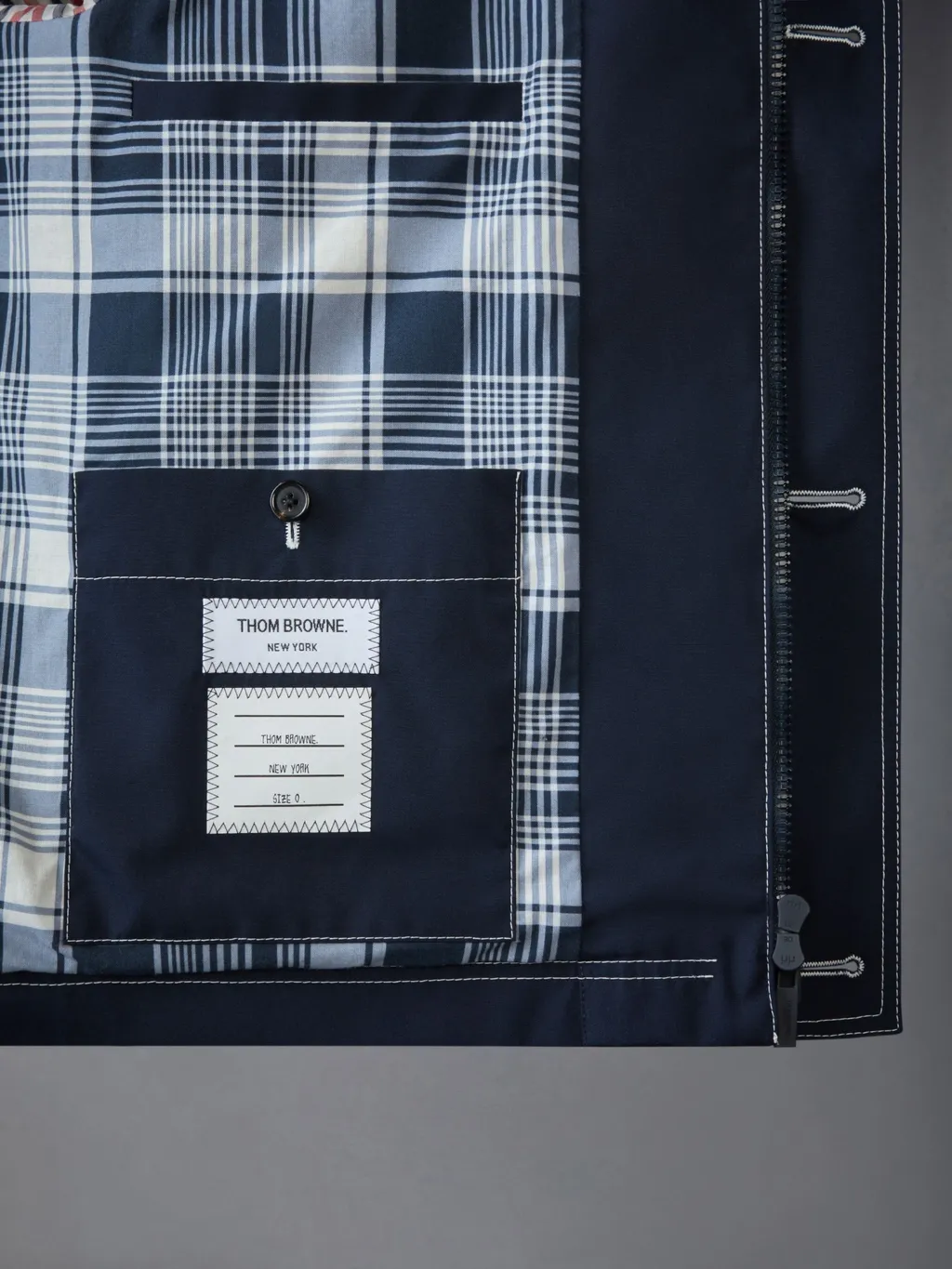 Contrast-Stitching Raglan Jacket
