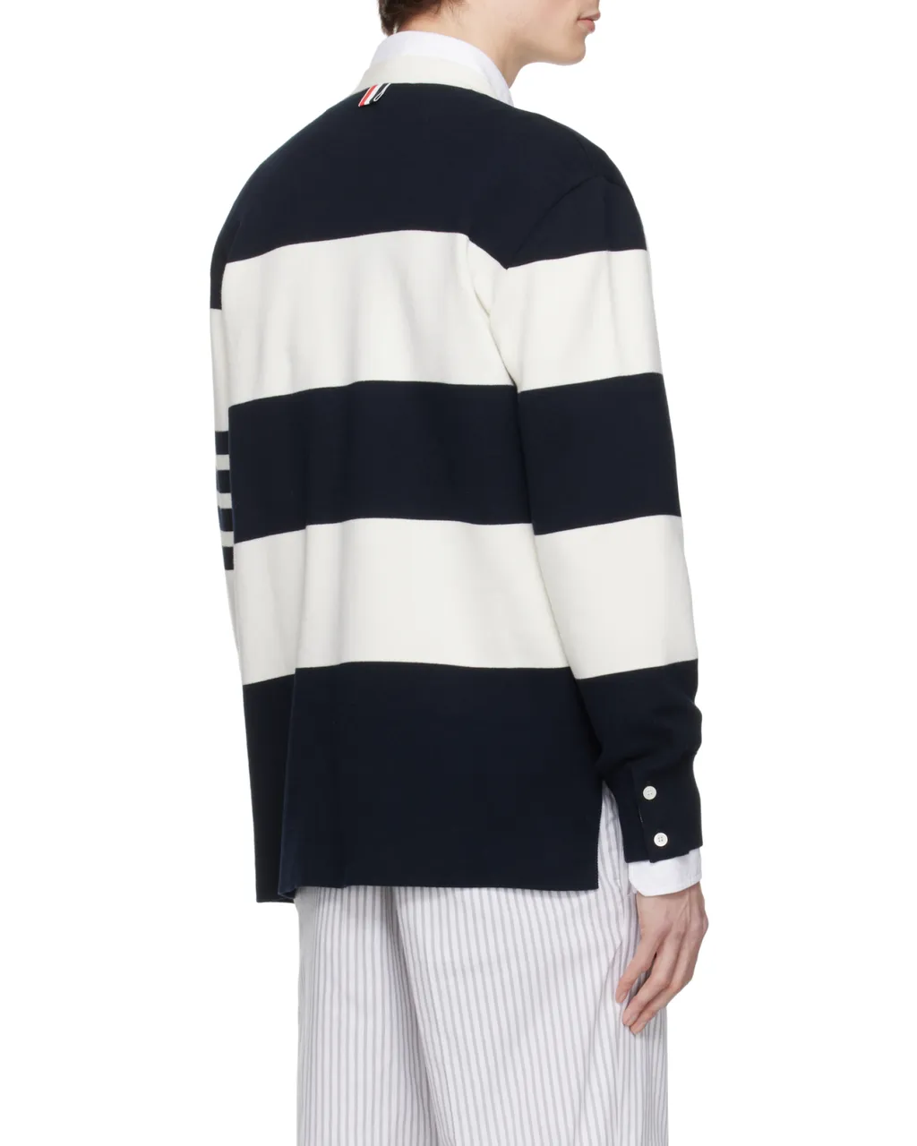 Striped V-Neck Cardigan
